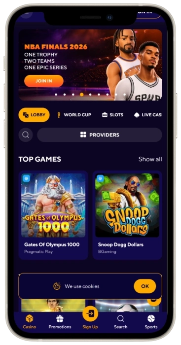Dazard Casino Mobile App